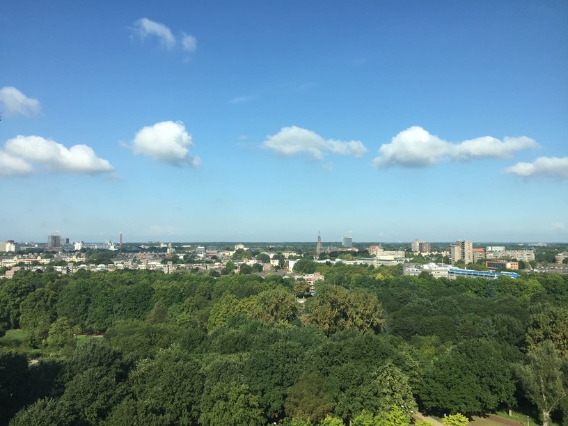 panorama su Eindhoven dall'università